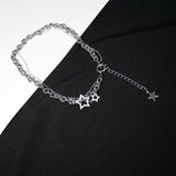 Y2K Star Notes Pendant Necklace for Women