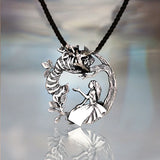 Alice's Adventures In Wonderland Necklace on Branch Pendant