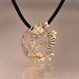 Alice's Adventures In Wonderland Necklace on Branch Pendant