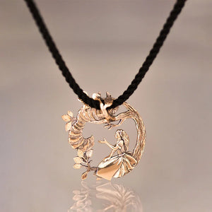 Alice's Adventures In Wonderland Necklace on Branch Pendant