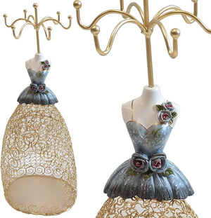 Mannequin Necklace Stand Jewelry Display Earring Bracelet Holder Organizer