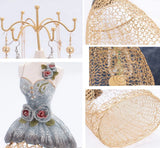 Mannequin Necklace Stand Jewelry Display Earring Bracelet Holder Organizer