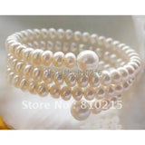 AA 5-10MM Round Freshwater Pearl Bracelet Jewelry