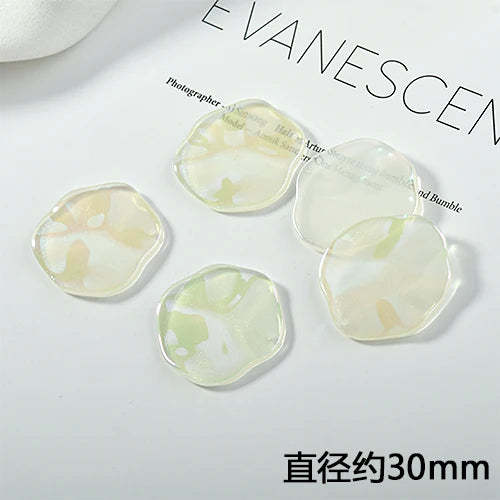 Glorious Wave Resin Earrings Pendant DIY Accessories 4pcs