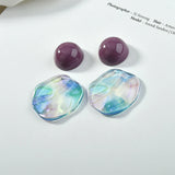 Glorious Wave Resin Earrings Pendant DIY Accessories 4pcs