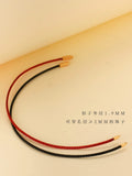 Thin 1.5mm Steel Wire Rope Bracelet Red/Black 15-20cm