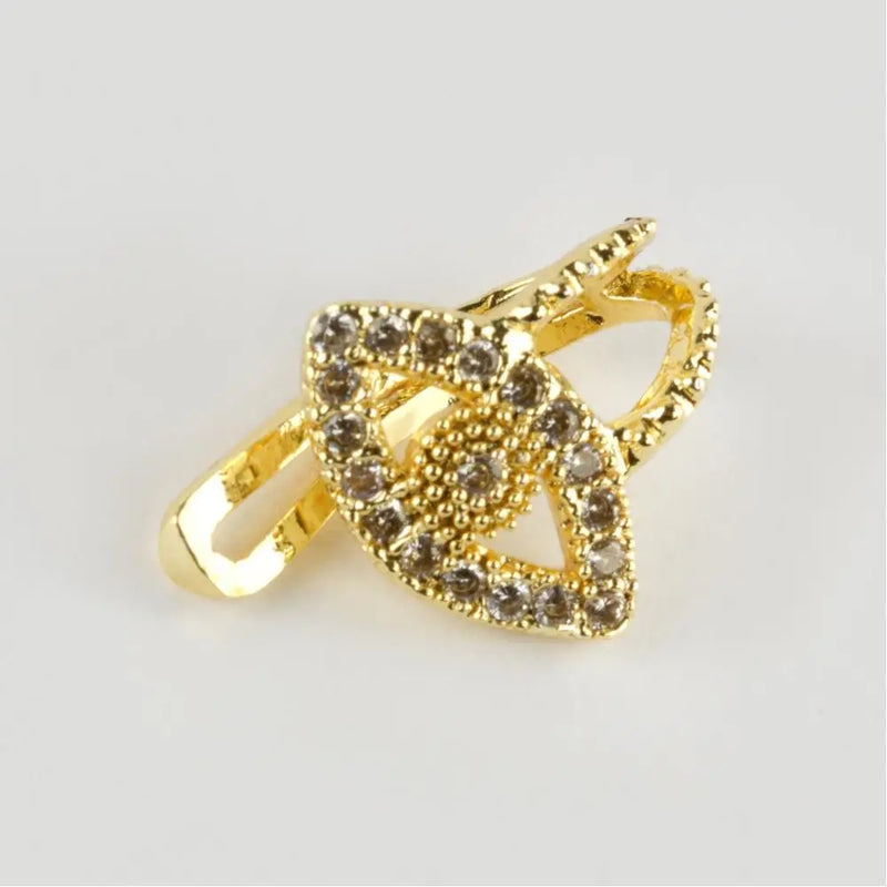 Eye Figured Zircon Cartilage Earrings