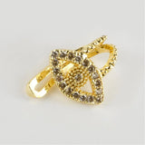 Eye Figured Zircon Cartilage Earrings