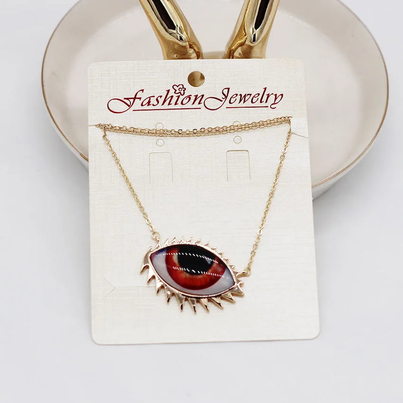 Eye Geometric Necklace Metal Gorgeous Eye Chain Necklace 619