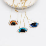 Eye Geometric Necklace Metal Gorgeous Eye Chain Necklace 619