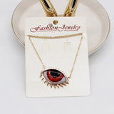 Eye Geometric Necklace Metal Gorgeous Eye Chain Necklace 619