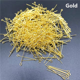 Eye Head Pins 15-60mm Eye Pins For Diy Jewelry Making Supplies