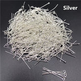 Eye Head Pins 15-60mm Eye Pins For Diy Jewelry Making Supplies