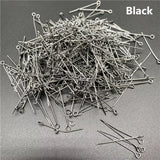 Eye Head Pins 15-60mm Eye Pins For Diy Jewelry Making Supplies