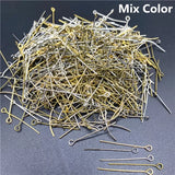 Eye Head Pins 15-60mm Eye Pins For Diy Jewelry Making Supplies