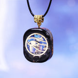 Eye Of Horus Necklace Orgone Pendant Egyptian Ancient Protection Amulet