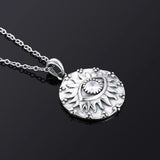 Zircon Eye Shape Pendant Necklace, S925 Silver Jewelry for Women