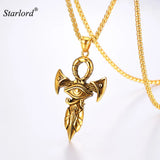 Eye of Horus Pendant Necklace Gold Pharaoh Protection Amulet Necklace