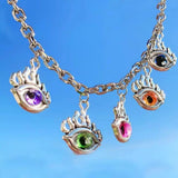 Eye of Heaven Evil Necklace Titanium Steel Alternative Hip Hop Necklace