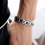 EyeYoYo Men's 316L Stainless Steel Magnetic Bracelet - Domineering Thick Design