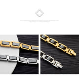 EyeYoYo Men's 316L Stainless Steel Magnetic Bracelet - Domineering Thick Design