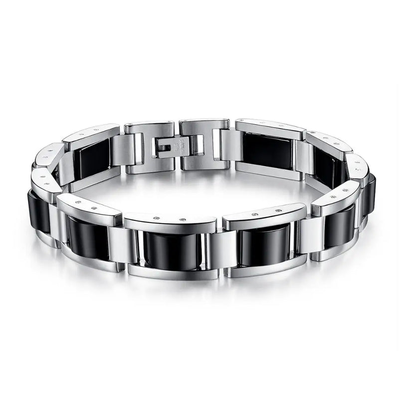 EyeYoYo Men's 316L Stainless Steel Magnetic Bracelet - Domineering Thick Design