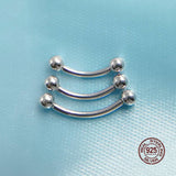 925 Sterling Silver Eyebrow Piercing Nipple Belly Cartilage Body Jewelry