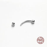 925 Sterling Silver Eyebrow Piercing Nipple Belly Cartilage Body Jewelry