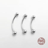 925 Sterling Silver Eyebrow Piercing Nipple Belly Cartilage Body Jewelry