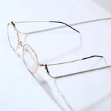 Silver Eyeglass Chain Necklace Stainless Steel Links Holder