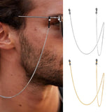 Silver Eyeglass Chain Necklace Stainless Steel Links Holder