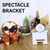 Fox Cat Glasses Holder Wooden Household Decor Kid Gift