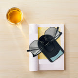 Leather Glasses Hanger Car Mount with Card Clip for Sun Visor