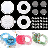 Eyelash Storage Box Silicone Mold for Resin Set