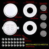 Eyelash Storage Box Silicone Mold for Resin Set