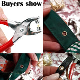 Leather Belt Hole Punch Plier Tool Revolving Sewing Machine Bag Setter
