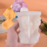 Closed Eyes Girl Clay Candle Resin Mold Silicone DIY Crafts Home Decor