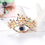 Exaggerated Eye Brooch Alloy Rhinestone Corsage Clothing Accessories