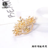 Exaggerated Eye Brooch Alloy Rhinestone Corsage Clothing Accessories
