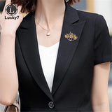 Exaggerated Eye Brooch Alloy Rhinestone Corsage Clothing Accessories