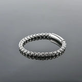 Eyeyoyo Men Chain Bracelet Stainless Steel Button Neutral