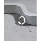 1PC 925 Sterling Silver Irregular Stackable Thick Rock Punk Clips Earring