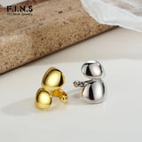 S925 Sterling Silver Double-Layer Ear Cuff Clip Wide Ear Bone Buckle