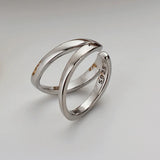 S925 Sterling Silver Double-Layer Geometric Ear Clip