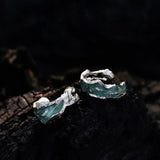 Irregular Enamel S925 Silver Ear Clip for Non Pierced Ears