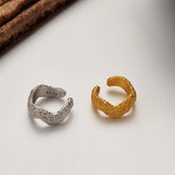 Minimalist S925 Sterling Silver Wave Ear Clip Female Ear Cuff