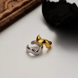 Minimalist S925 Sterling Silver Wave Ear Clip Female Ear Cuff