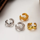 Minimalist S925 Sterling Silver Wave Ear Clip Female Ear Cuff