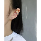 S925 Sterling Silver Flower Ear Clip for Women No Ear Holes