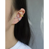 S925 Sterling Silver Flower Ear Clip for Women No Ear Holes